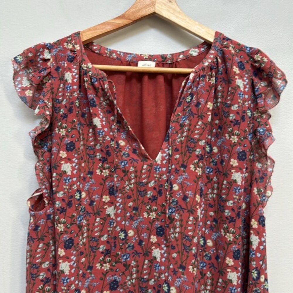 Aritzia Wilfred Floral Sleeveless Chanson Blouse Size M - Picture 5 of 9